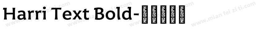 Harri Text Bold字体转换
